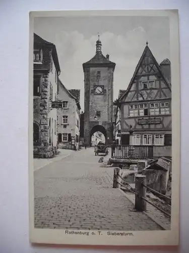 Alte AK Rothenburg Siebersturm [E1105]