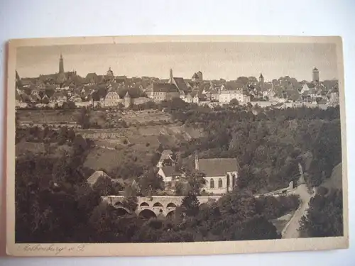 Alte AK Rothenburg  Gesamtansicht um 1930 [E1119]