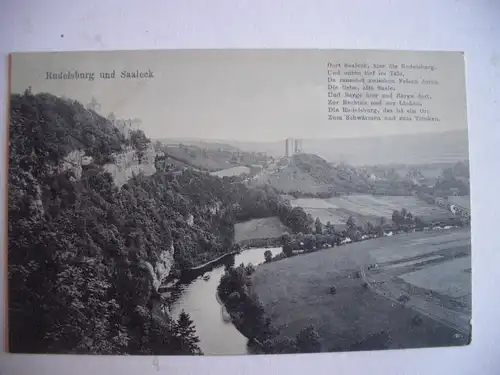 Alte AK Rudelsburg und Saaleck um 1910 [E1126]