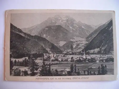 Alte AK Mayrhofen Grünberg Zillertal [E1284]