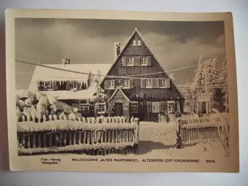 Alte AK Altenberg Altes Raupennest Erzgebirge [E22]