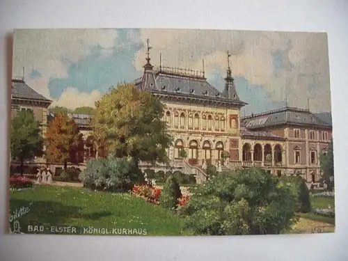 Alte AK Bad Elster Königl. Kurhaus [E32]