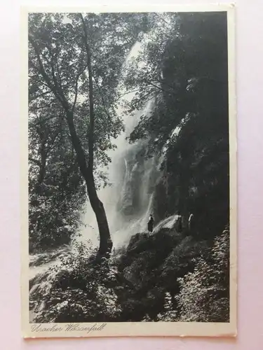 Alte AK Urach Uracher Wasserfall 1941 [aE669]