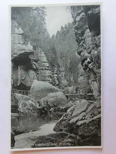 Alte AK Hrensko Edmundsklamm Festung [aE673]]