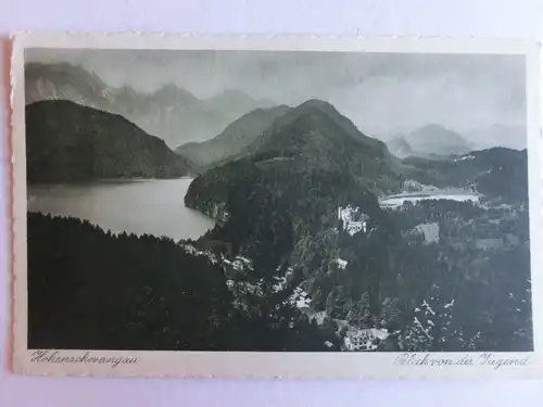 Alte AK Füssen Hohenschwangau 1936 [aE687]