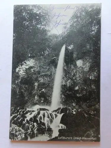 Alte AK Urach Uracher Wasserfall 1916 [aE706]