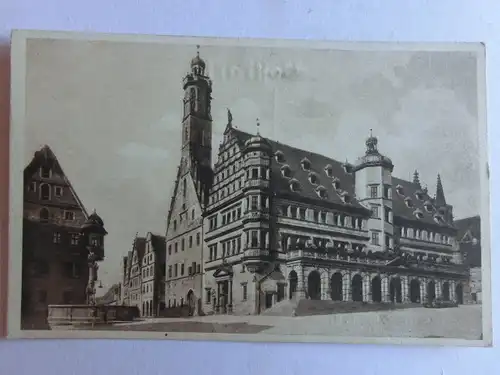 Alte AK Rothenburg Rathaus [aE735]