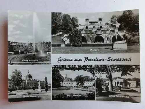 Alte AK Potsdam Sanssouci Mehrbildkarte [C1034]