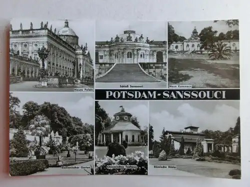 Alte AK Potsdam Sanssouci Mehrbildkarte [C1036]