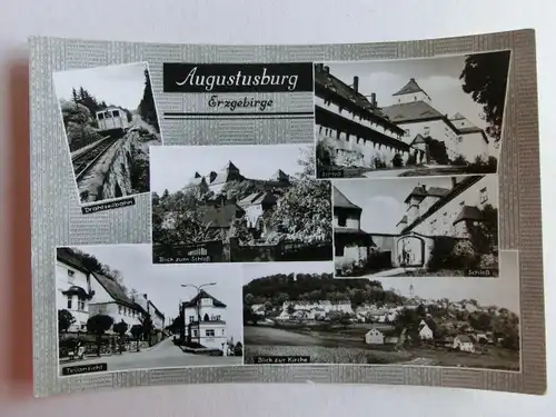 Alte AK Augustusburg Mehrbildkarte [C1065]