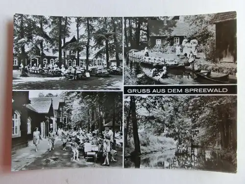 Alte AK Spreewald Mehrbildkarte [C1070]