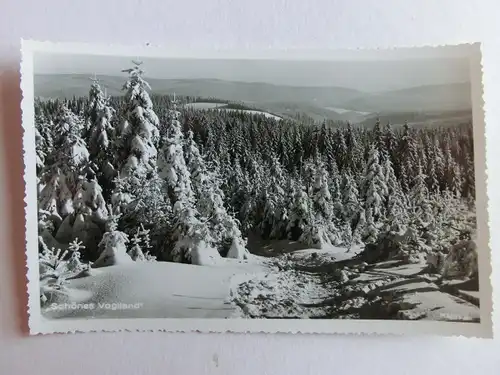 Alte AK Vogtland Winter Schnee [C1124]