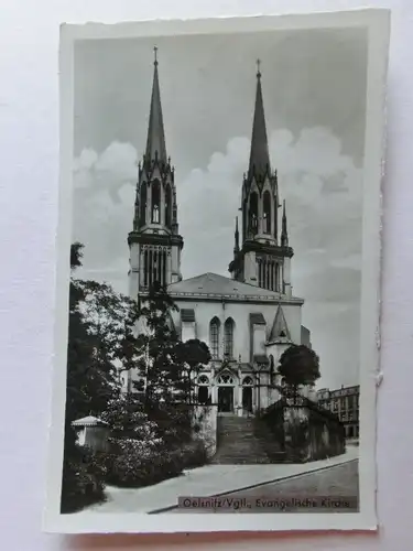 Alte AK Oelsnitz Evang. Kirche [C1138]