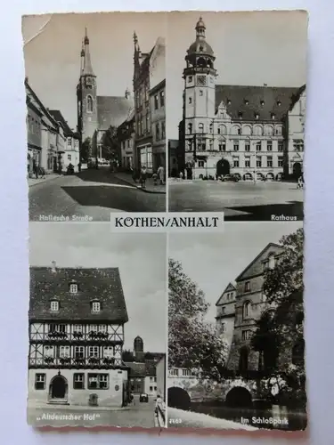 Alte AK Köthen Anhalt Mehrbildkarte [C1146]