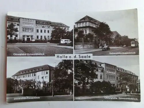 Alte AK Halle Mehrbildkarte [C1153]