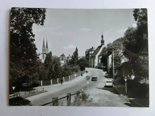 Alte AK Oelsnitz Egerstraße Autos [C1162]