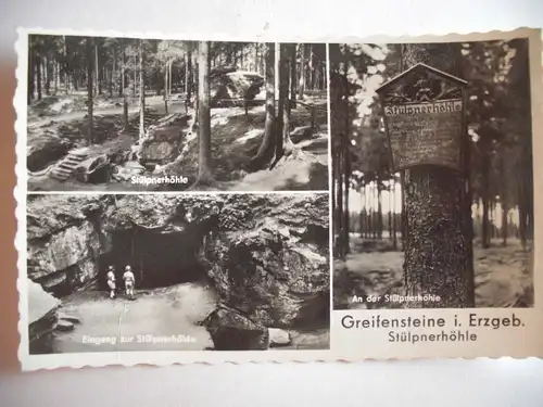 Alte AK Greifensteine Stülpnerhöhle [aG381]