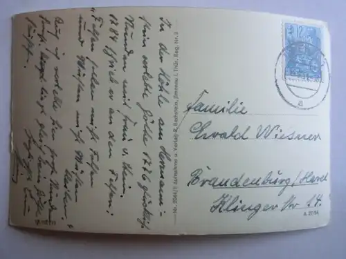 Alte AK Manebach Großer Hermannstein [aG412]