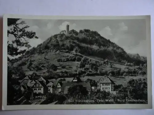 Alte AK Bad Blankenburg Burg Greifenstein [aG438]