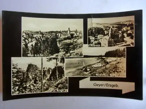 Alte AK Geyer Erzgebirge Mehrbildkarte [aG457]