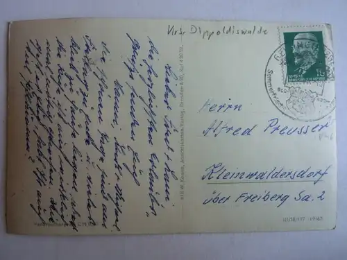 Alte AK Geising Erzgebirge Ferienheim VEB Tabak [aG465]