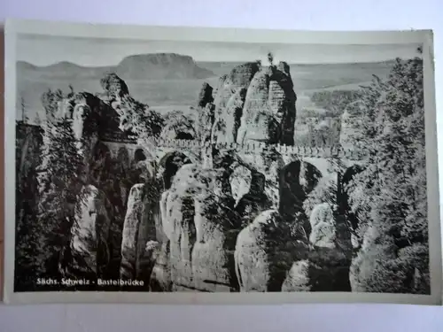 Alte AK Basteibrücke Sächsische Schweiz Bastei [aG486]