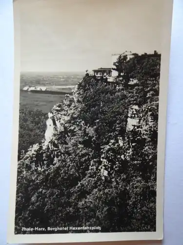 Alte AK Thale Harz Berghotel Hexentanzplatz [aG498]