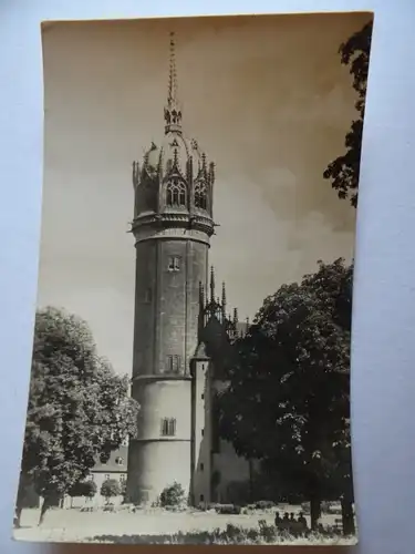 Alte AK Wittenberg Turm der Schloßkirche [aG502]