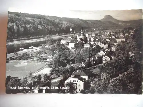 Alte AK Bad Schandau Lilienstein Sächsische Schweiz [aG125]