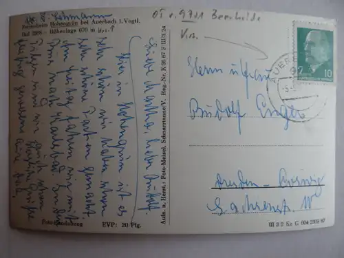 Alte AK Hohengrün Vogtland Mehrbildkarte [aG510]