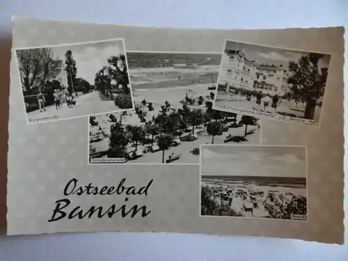 Alte AK Ostseebad Banssin Mehrbildkarte [aG512]