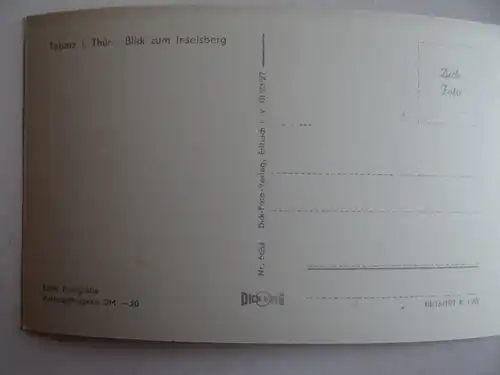 Alte AK Tabarz Blick zum Inselsberg [aG533]