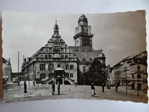 Alte AK Plauen Vogtland Rathaus [aG542]