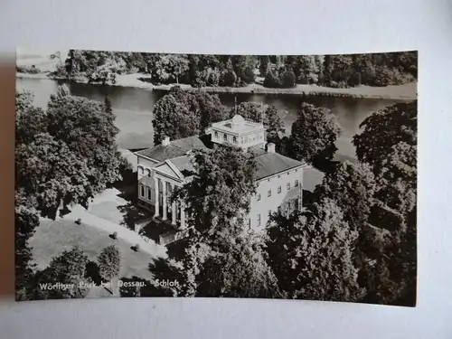 Alte AK Dessau Wörlitzer Park Schloß [aG544]