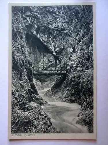 Alte AK Berchtesgaden Almbachklamm [aG552]