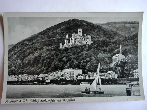 Alte AK Koblenz Schloß Stolzenfels Kapellen [aG581]