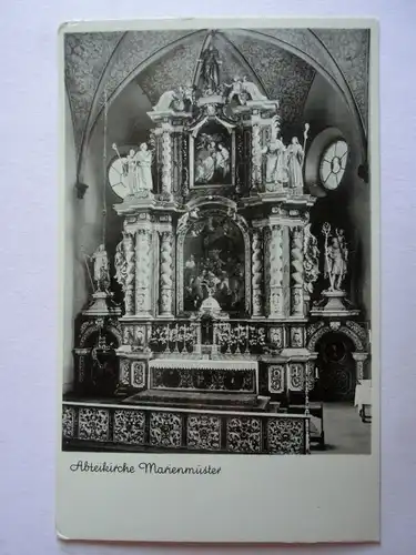 Alte AK Abteikirche Marienmünster (Fehldruck Marienmüster) [aG692]