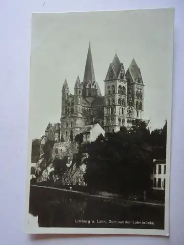 Alte AK Limburg Dom von der Lahnbrücke [aG755]