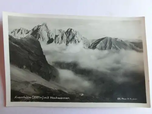 Alte AK Garmisch Partenkirchen Knorrhütte Hochwanner [aH973]