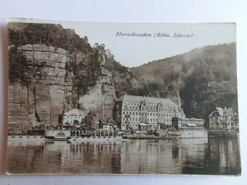 Alte AK Herrnskretschen Böhmische Schweiz Hrensko Böhmen [aH1002]