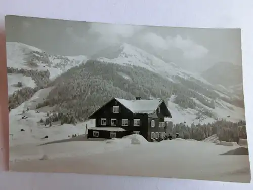 Alte AK Fotokarte Unbekannter Ort Alpen Haus [aH1023]