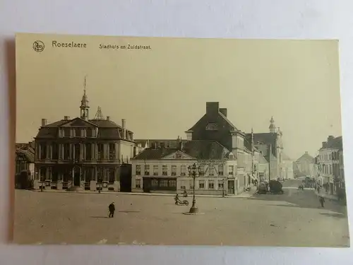 Alte AK Roeselaere Stadhuis Belgien [aH1036]