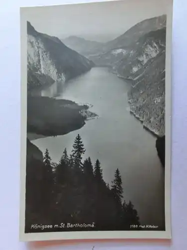 Alte AK Berchtesgaden Königssee St. Bartholomä [aH768]