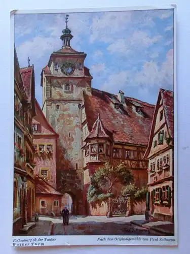 Alte AK Gemädekarte Paul Sollmann Rothenburg Tauber [aH779]