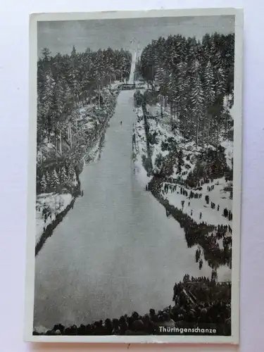 Alte AK Oberhof Thüringen Sprungschanze [aH798]