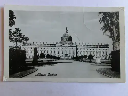 Alte AK Potsdam Neues Palais (m. Knick) [aH812]