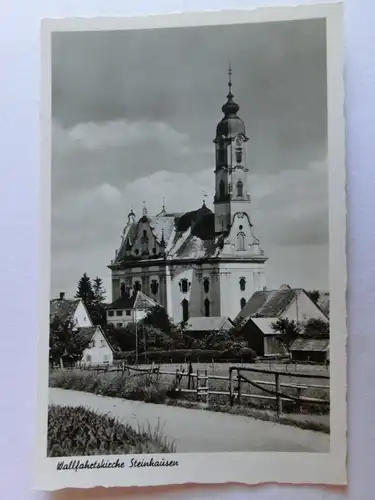 Alte AK Wallfahrtskirche Steinhausen Bad Schussenried [aH820]