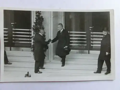 Alte AK Fotokarte Männer Zylinder Politik Frack Photo Claus Esslingen [aH213]