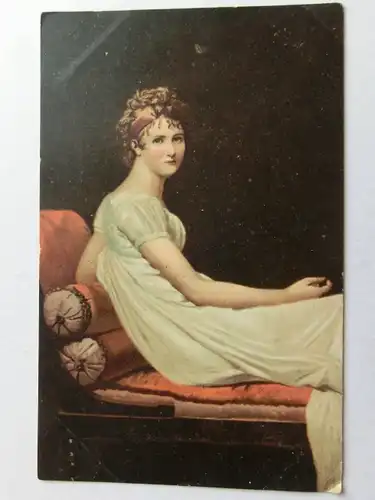Alte AK Gemäldekarte Junge Frau  [aH239]