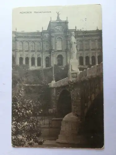 Alte AK München Maximilianäum 1909 [aH358]